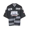 Martine Rose Oversized Hockey T-shirt Graphic Print In Black