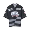 Martine Rose Oversized Hockey T-shirt Graphic Print In Black