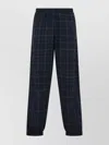 Martine Rose Track Pants With Check Pattern And Cuffed Hem