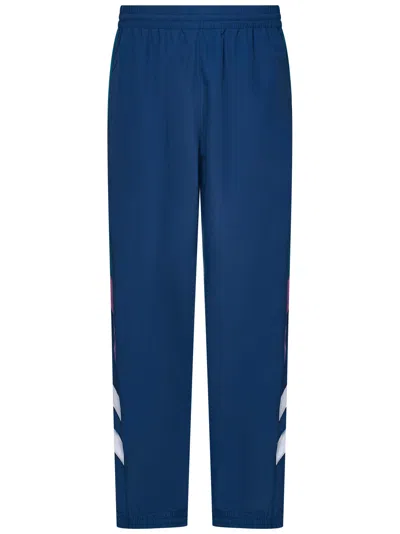 Martine Rose Logo Embroidered Tapered Leg Pants In Blue