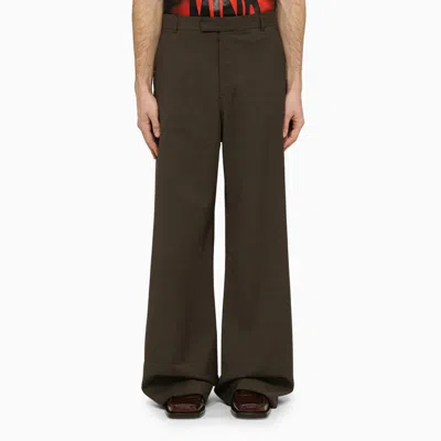 MARTINE ROSE MARTINE ROSE TROUSERS WITH HOUNDSTOOTH PATTERN