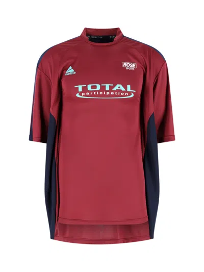 Martine Rose T-shirt Football In Red