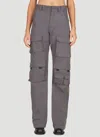 Martine Rose Women Twist Seam Cargo Pants In Grey