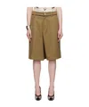 Martine Rose Khaki Twisted Skate Shorts In Brown