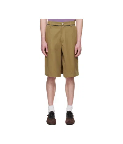 MARTINE ROSE POCKET-DETAIL SHORTS