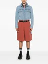 Martine Rose Red Twisted Skate Shorts In Red