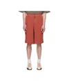 Martine Rose Red Twisted Skate Shorts In Red