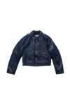 Martine Rose Uniform Leather Jacket Blue