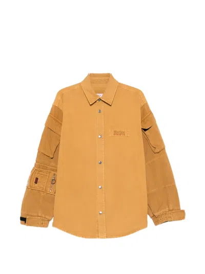 Martine Rose Utility Sleeve Shirt In Brown