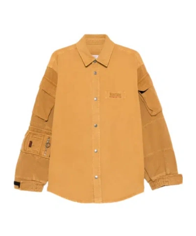 Martine Rose Utility Sleeve Shirt In Yellow
