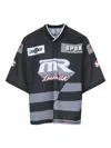 Martine Rose Oversized Hockey T-shirt Graphic Print In Black