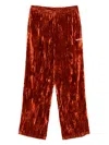 Martine Rose Velvet Trousers In Orange