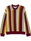 Martine Rose Vertical Stripe Sweater In Green
