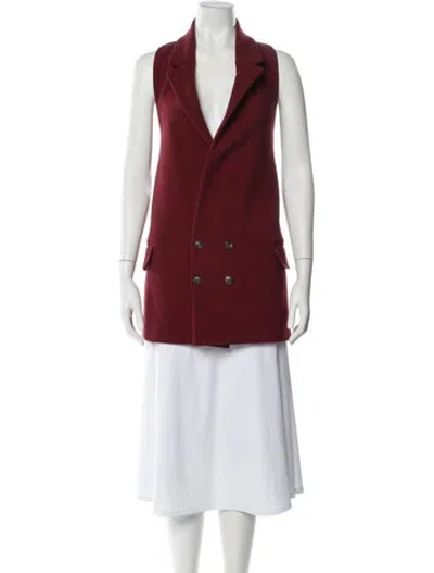 Pre-owned Martine Rose V-neck Sleeveless Tunic In Red