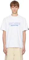 Martine Rose Regular Fit Crew Neck Short Sleeve Top In White