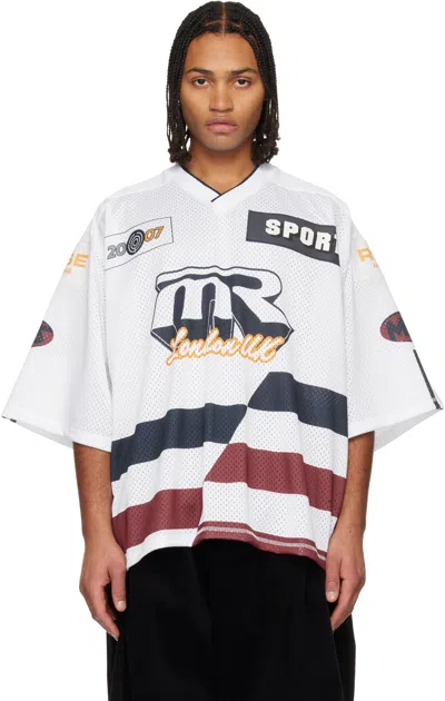 Martine Rose White Oversized Hockey T-shirt