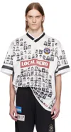 Martine Rose Printed Jersey In Wht