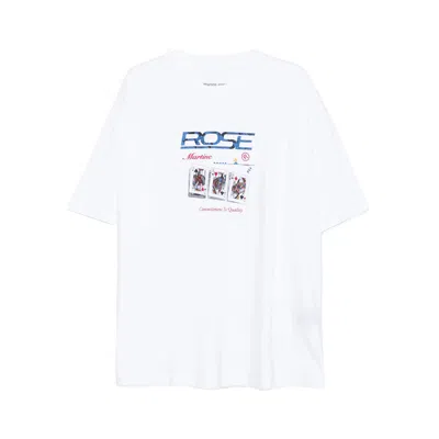 Martine Rose Graphic Print Relaxed Fit T-shirt In White
