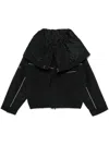 Martine Rose Wide-collar Jacket In Black