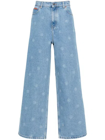 Martine Rose Jeans Mit Weitem Bein In Blue