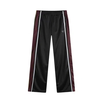Pre-owned Martine Rose Wide Leg Track Pants 'black/burgundy' | Men's Size L
