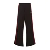 Martine Rose Wide-leg Casual Pants With Contrasting Side Stripes In Brown