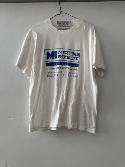 Pre-owned Martine Rose Wobbly S/s T-shirt In White