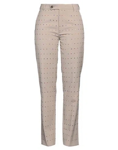 Martine Rose Woman Pants Beige Size 10 Virgin Wool