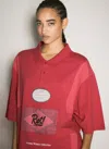 MARTINE ROSE MARTINE ROSE WOMEN OVERSIZED PANEL POLO SHIRT
