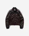 Martine Rose Women S Shrunken Track Jacket In Brown