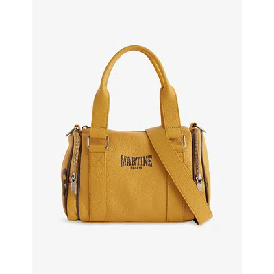 Martine Rose Womens Yellow Mustard Galaxy Mini Leather Top-handle Bag