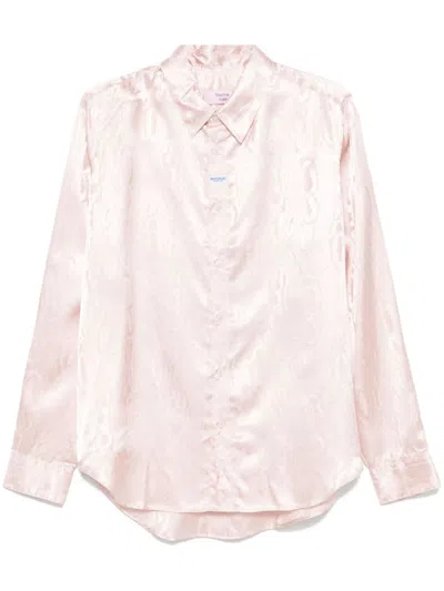 Martine Rose Wood-effect Shirt In Pnk Pink