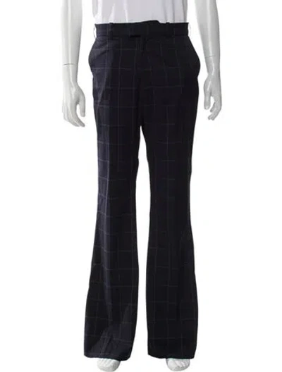 Pre-owned Martine Rose Wool Pants In Blue
