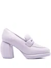 Martine Rose X Clarks 80mm Bulbous-heel Loafers In Purple