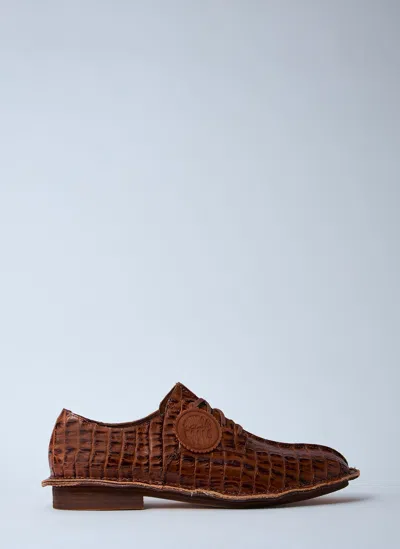 Martine Rose X Clarks Derby Shoes In Beige