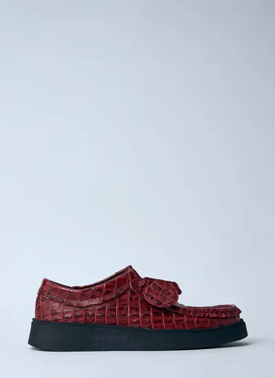 Martine Rose X Clarks Torview Lace-up Shoes In Burgundy