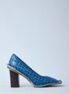 Martine Rose X Clarks Women Cur Heels In Blue