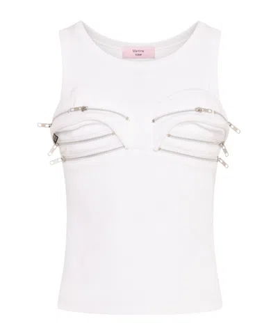 Martine Rose Crew Neck Vest In White