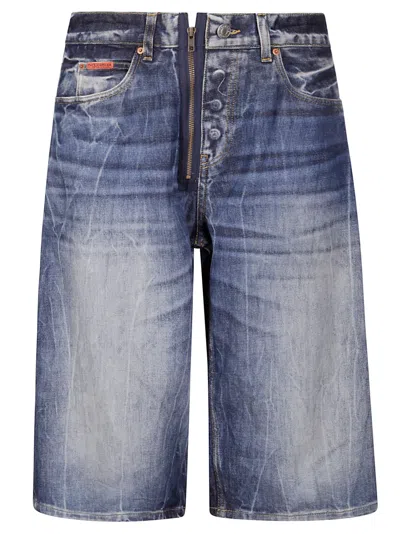 MARTINE ROSE ZIP JEAN SHORT