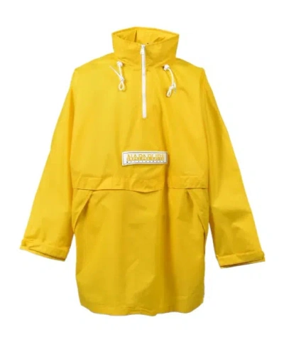 Martine Rose Zip-up Collar Parka In Yellow