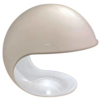 Pre-owned Martinelli Luce Elio Martinelli For  "foglia" Table Lamp, Italy 1970s In Transparent