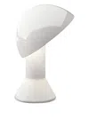 Martinelli Luce Elmetto Mushroom-shaped Ceramic Table Lamp (28cm X 22cm) In White