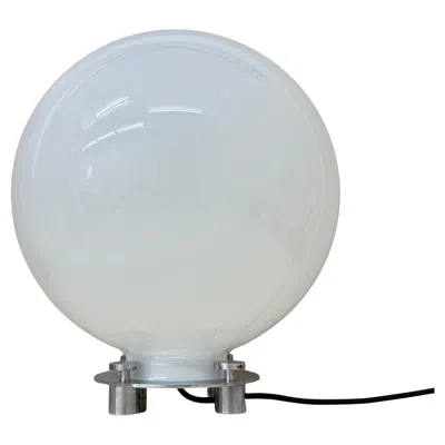 Pre-owned Martinelli Luce Glass And Chrome 752 Table Lamp Attributed To , Italy, 1970s In Transparent