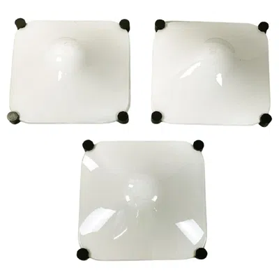 Pre-owned Martinelli Luce Italian Mid-century Modern White Appliques Bolla Martinelli  1965