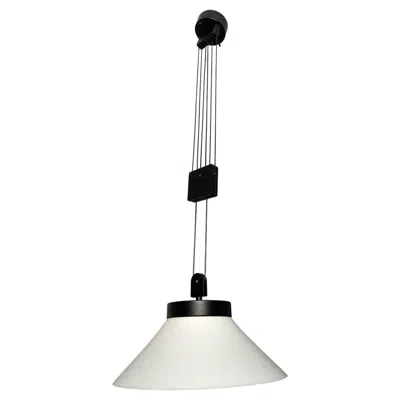 Pre-owned Martinelli Luce Mod. 1874 Pendant Lamp By , 1980s Design In Transparent