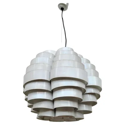 Pre-owned Martinelli Luce Pendant Lamp Tornado 1722 By Elio Martinelli For  60s In Transparent