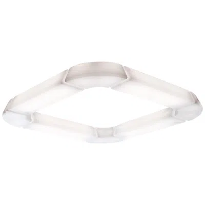 Pre-owned Martinelli Luce Rectangular Pol 2057 Xxl Pendant Light By Emiliana Martinelli In Clear