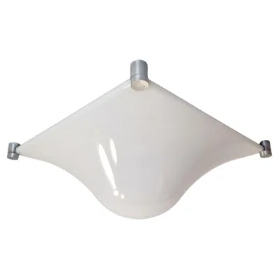 Pre-owned Martinelli Luce Wall Or Ceiling Lamp Bolla By Elio Martinelli For , Italy 60s In Transparent