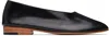 Martiniano Black Glove Ballerina Flats In Black