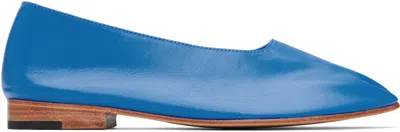 Martiniano Blue Glove Ballerina Flats In Olympic Blue